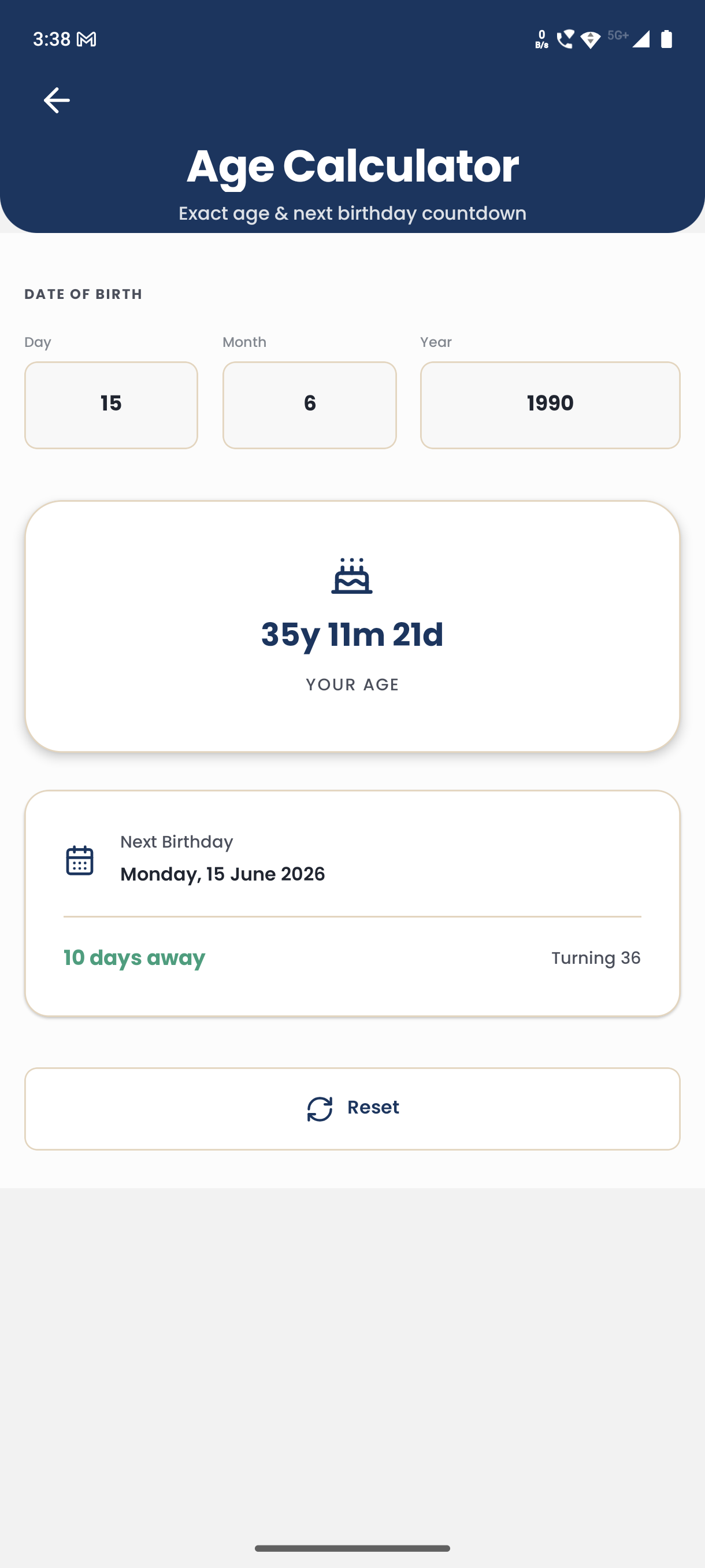 AttendAssist - Age calculator