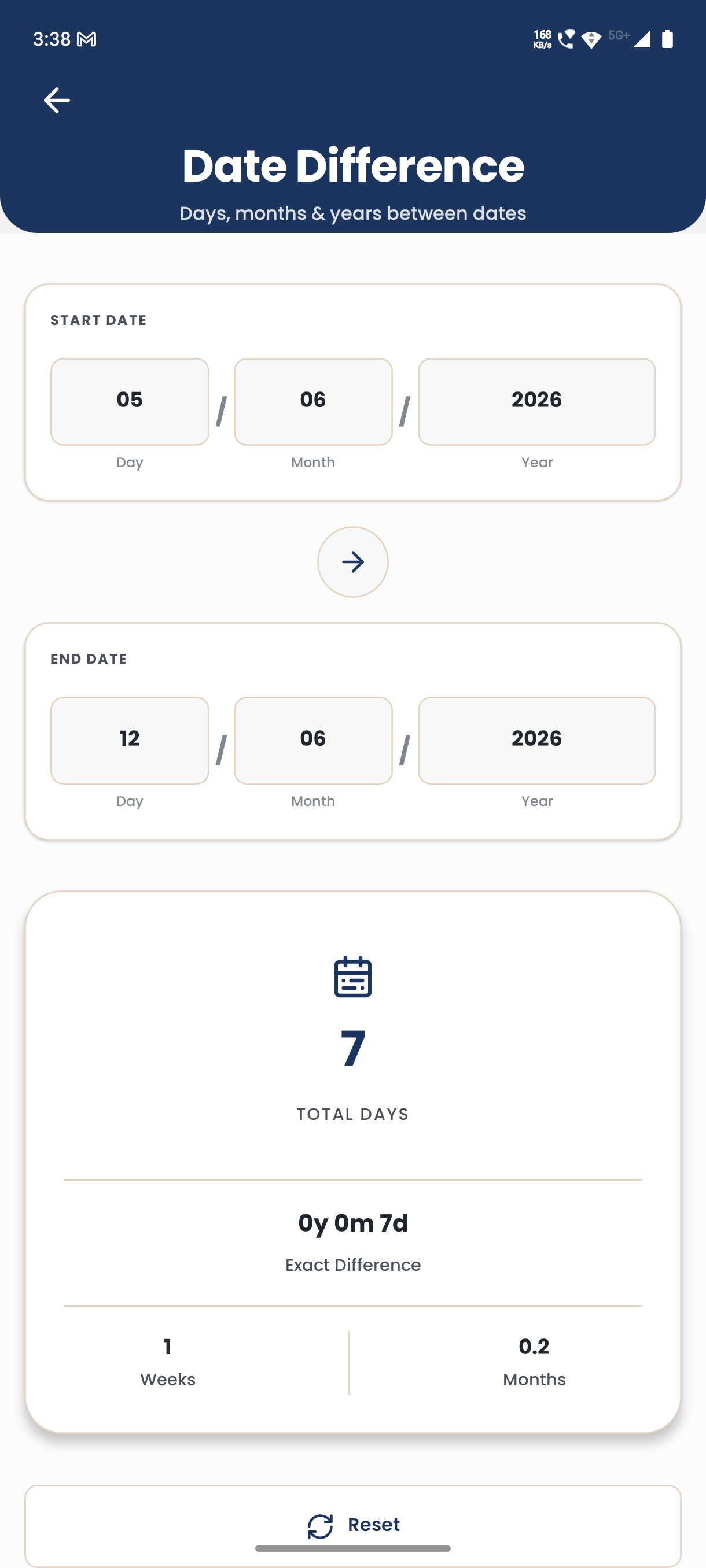 AttendAssist - Date difference