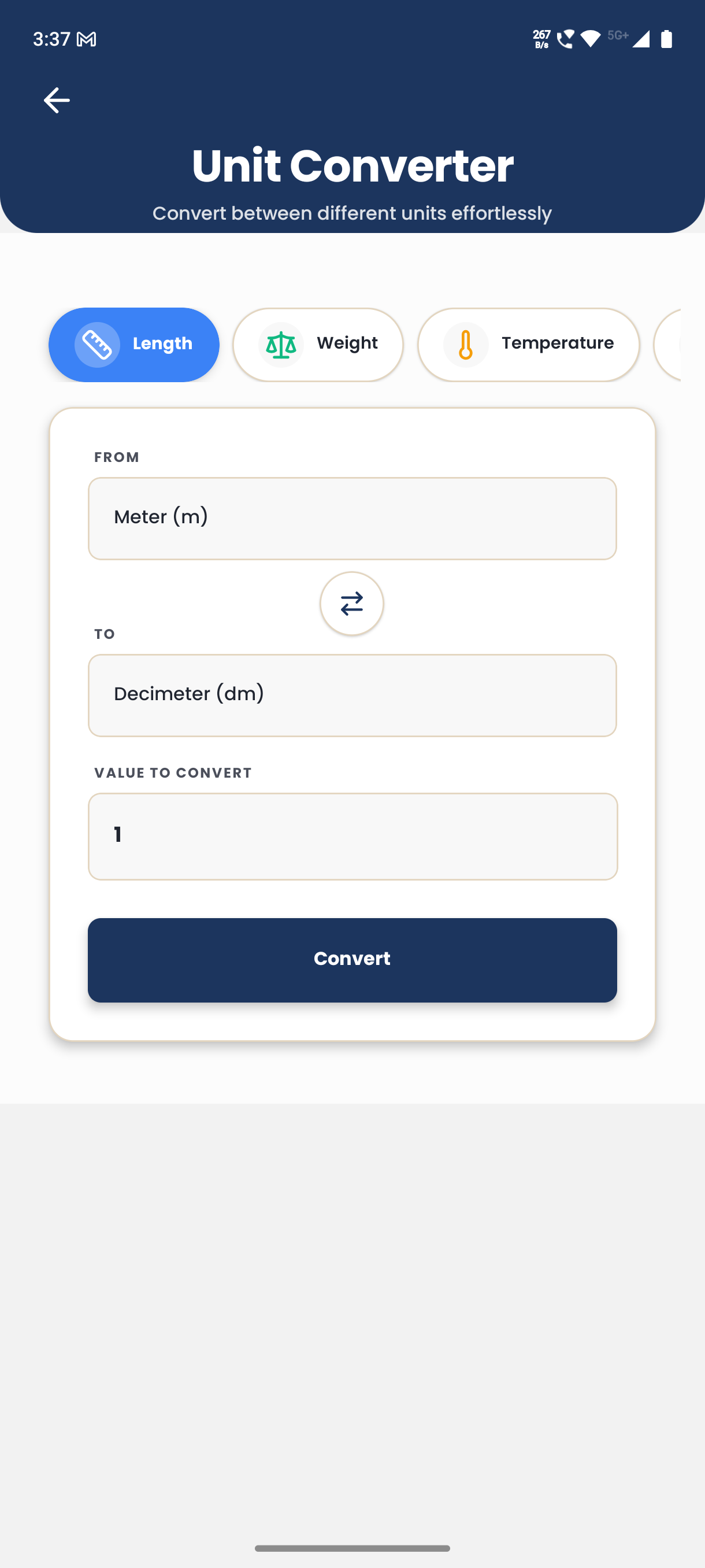 AttendAssist - Unit converter